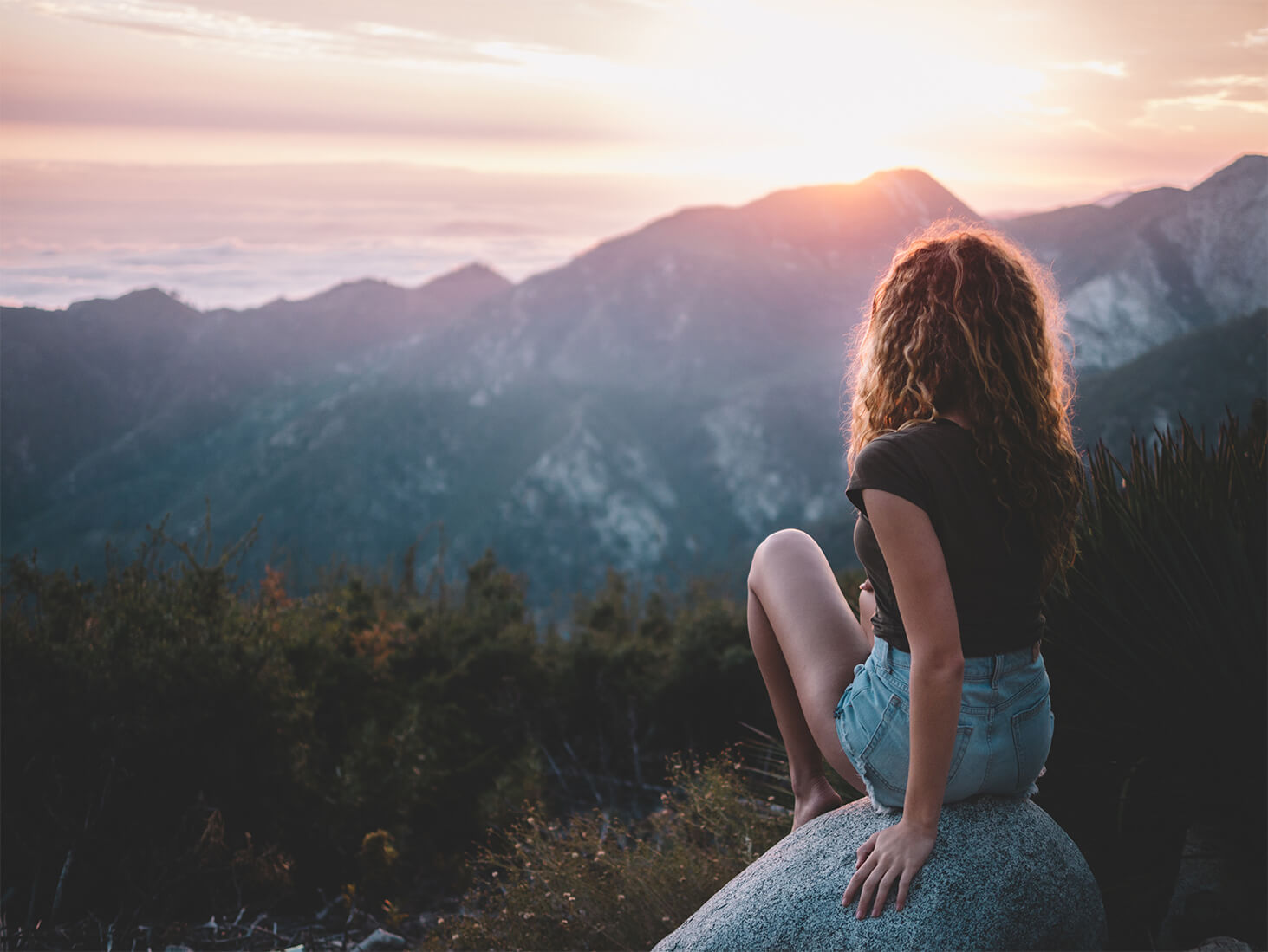 I Sit On A Rock And Look Forward To The Future